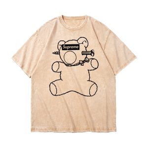 ZeitStitch Bolt-Bar Teddy Mineral-Wash Tee