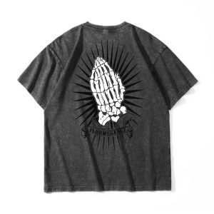 ZeitStitch Radiant Prayerbones Mineral-Wash Tee