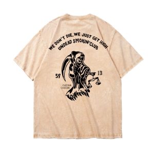 ZeitStitch Afterlife Scales Club Mineral-Wash Tee