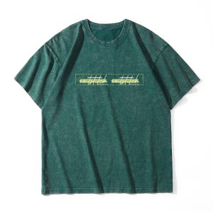 ZeitStitch POD Mineral-Wash Green Tee