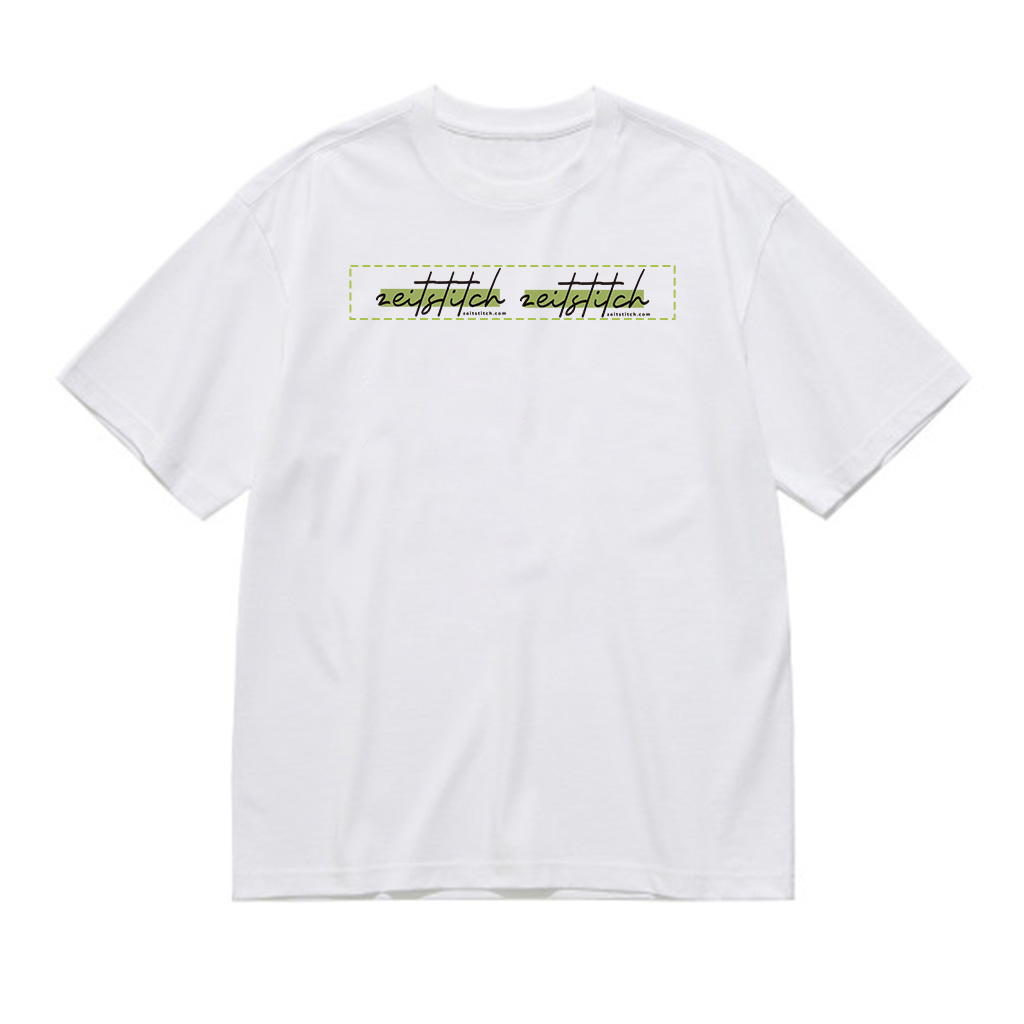 ZeitStitch POD Regular White Tee - Image 2