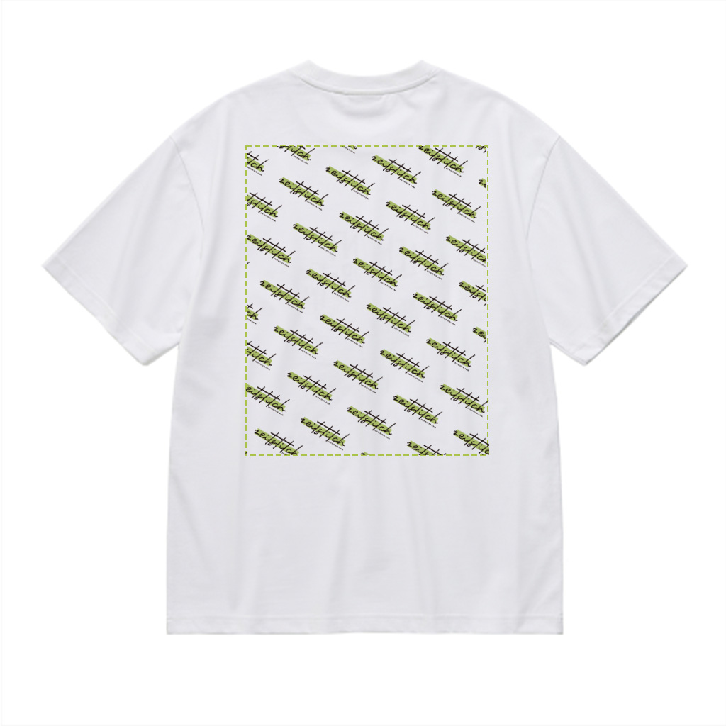 ZeitStitch POD Regular White Tee - Image 4