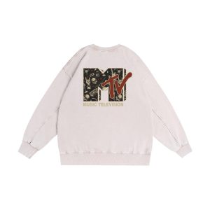 ZeitStitch MTV RetroWave Pigment-Dye Sweatshirt