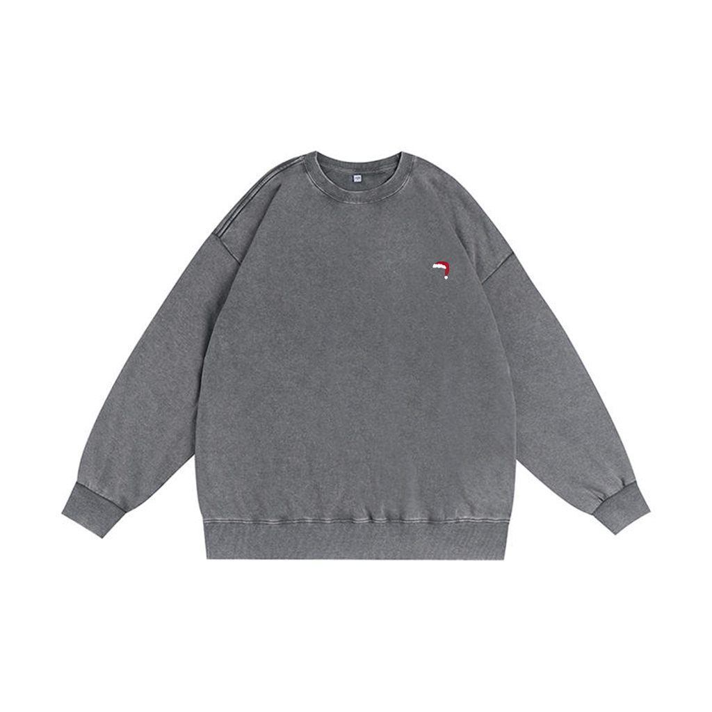 ZeitStitch “An Attempt Was Made” Santa Checklist Washed Crewneck - Image 6