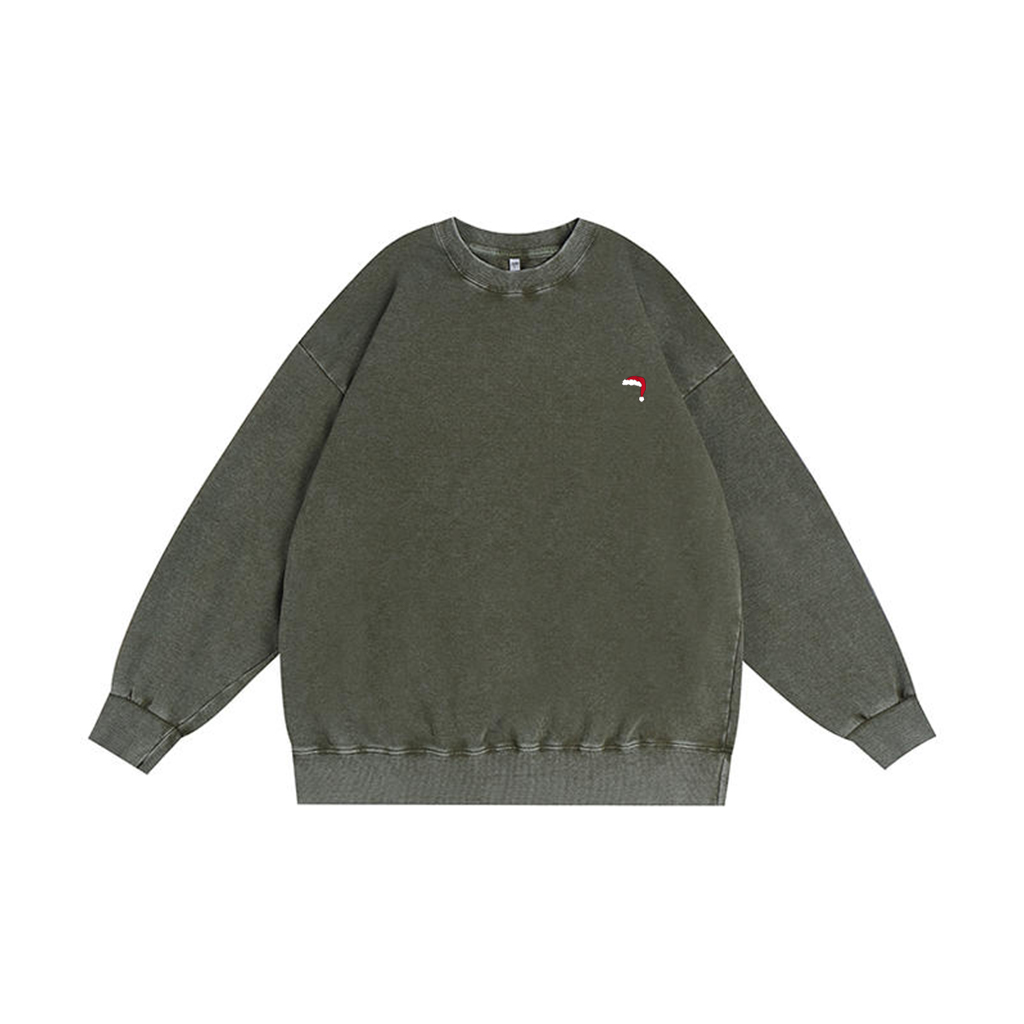 ZeitStitch “An Attempt Was Made” Santa Checklist Washed Crewneck - Image 4