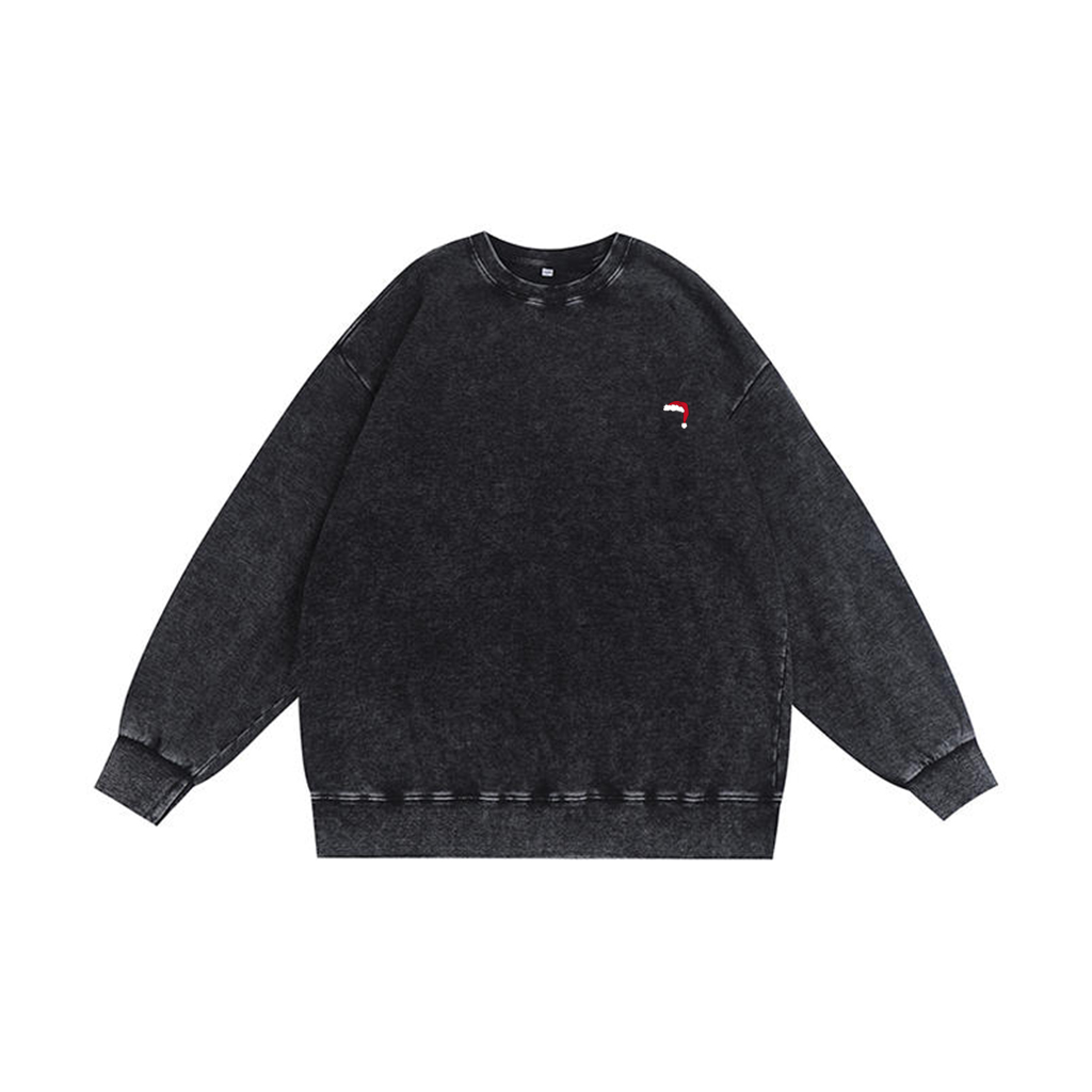 ZeitStitch “An Attempt Was Made” Santa Checklist Washed Crewneck - Image 8