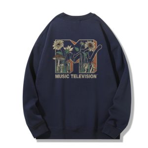 ZeitStitch MTV Bloomwave Backprint Sweatshirt