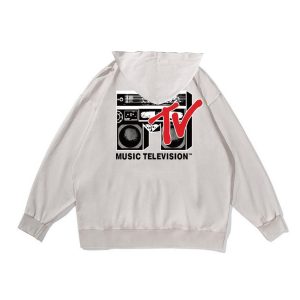 ZeitStitch MTV Boombox Pigment-Dye Hoodie