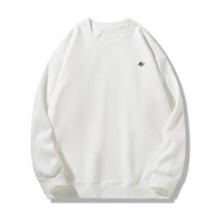 ZeitStitch Merry Mosaic Full-Back Crewneck with Micro-Chest Mark