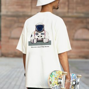 ZeitStitch Astronaut Teja Herosa Pixel Graphic Tee