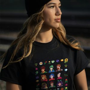 ZeitStitch Stardew Valley Pixel Character Grid Graphic Tee