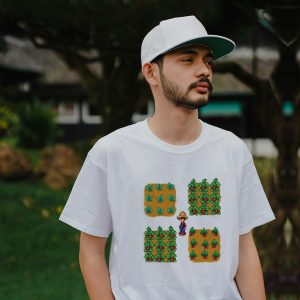 ZeitStitch Stardew Valley Farmer & Crop Plot Graphic Tee